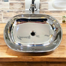 Charger l'image dans la galerie, Modern Silver Zebra Basin with Engraved Wave Patterns Stylish Reflective Bathroom Sink