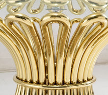 Load image into Gallery viewer, Modern Gold Stainless Steel and Clear Glass Top Dining Table for Outdoor Wedding Hotel Furniture Round Wedding Banquet Table