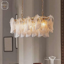 Load image into Gallery viewer, French Retro Glass Chandelier – Modern Luxury Hanging Pendant Light for Living Room, Bedroom & Villa Staircase