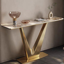 Load image into Gallery viewer, Light Luxury Entrance Table Living Room Door Partition Table Gold Console Home Furniture