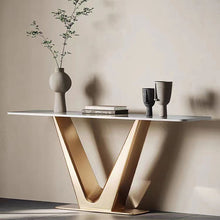 Load image into Gallery viewer, Light Luxury Entrance Table Living Room Door Partition Table Gold Console Home Furniture