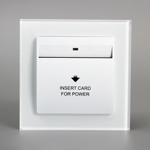 Load image into Gallery viewer, Tempered Glass White Power Energy Saving Hotel Card