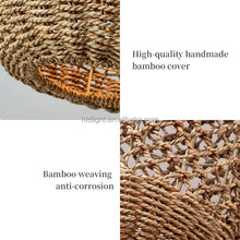 Lade das Bild in den Galerie-Viewer, Living Room & Bedroom Pendant Lamp – Wholesale Grass Rattan Ceiling Light Fixture for Modern Interiors