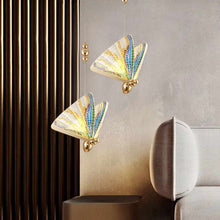 Load image into Gallery viewer, Nordic Butterfly Staircase Chandelier – Luxury Pendant Light for Bedroom, Bedside & Decorative Spaces