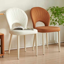 Load image into Gallery viewer, Nordic Fine Upholstery White and Black Armchair Chair Dining Kitchen Dining Room Chairs for Dining Table