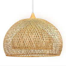 Lade das Bild in den Galerie-Viewer, Wholesale Vietnam Handmade Bamboo Pendant Light – Rustic Woven Rattan Lampshade for Restaurant, Café & Home Décor