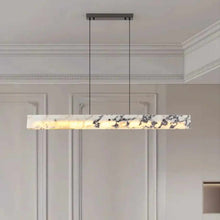 Load image into Gallery viewer, Modern Natural Marble Long Strip Minimalist Chandelier