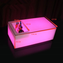 Charger l'image dans la galerie, RGB Led Coffee Table for KTV Bar Table Ip65 Outdoor or Indoor Use Remote Control