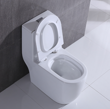 Load image into Gallery viewer, Modern One-Piece Floor Mounted Toilet – Dual Flush Porcelain Sanitary Ware with Siphonic System