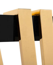 Load image into Gallery viewer, Luxury Home Furniture Hot Sale Lobby Gold Stainless Steel Wooden Small Black Console Table Hallway Console Table