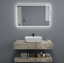 Load image into Gallery viewer, Slate Stone Double Marble Bathroom Vanity – Wall-Mounted Sink Dresser Hotel & Home