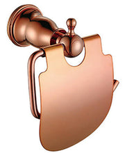 Load image into Gallery viewer, Rose Gold Towel Holder Bathroom Set Toilet Accessories with tissue Holder, Soap Holder,Hook,