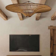 Lade das Bild in den Galerie-Viewer, Minimalist Wabi Sabi Rattan Ceiling Lamp – Japanese & Southeast Asian Style Pendant Light for Home, Hotel & Homestay