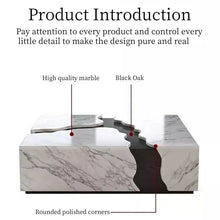Load image into Gallery viewer, Trendy Italian Luxurious Stylish Chic Veneer Sticker Square Coffee Table Modern Tea Table for Living Room