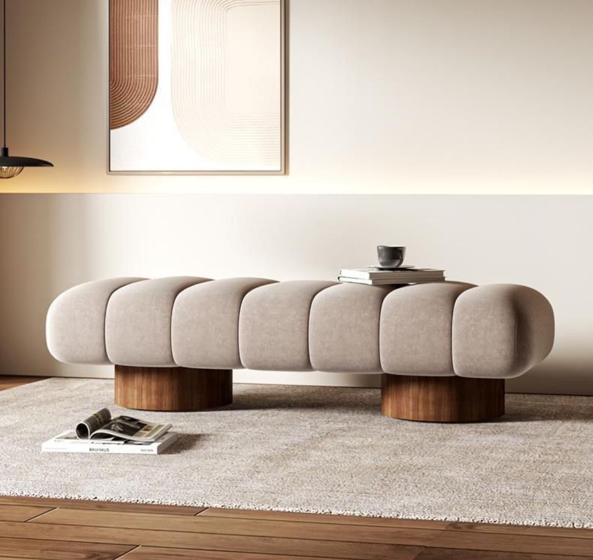 Modern Bedside Stool Bedroom Simple Home Nordic Long Stool Cloakroom Sofa Stool Home Shoe Bench