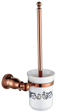 Load image into Gallery viewer, Rose Gold Towel Holder Bathroom Set Toilet Accessories with tissue Holder, Soap Holder,Hook,