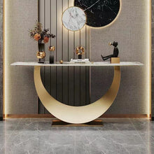 Load image into Gallery viewer, Modern Style Console Table – New Design with Durable Base for Home, Kitchen, Outdoor, Home Office, and Home Bar
