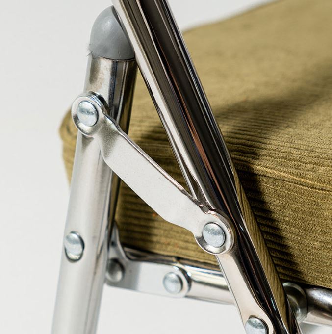 Event Folding Banquet Dining Garden Corduroy Chair for Cafe