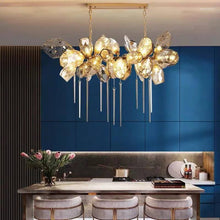 Load image into Gallery viewer, Nordic Modern Luxury Crystal Large Crystal Brass Lighting Chandelier Ceiling Lights Murano Glass Chandelier