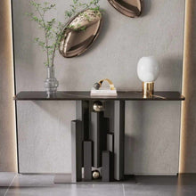 Load image into Gallery viewer, Luxury Entrance Console Table Narrow Wall Mounted Cabinet Creative Landscape Accessible Luxury Entrance