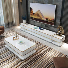 Load image into Gallery viewer, Luxury TV Stand Set cabinet post-modern living room Set with Coffee Table