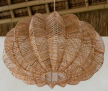 Lade das Bild in den Galerie-Viewer, Handcrafted Natural Rattan Lampshade – Indoor Pendant Light Cover for Home, Restaurant & Café Decor