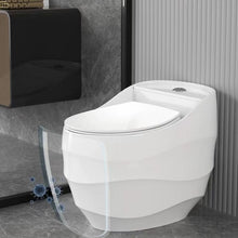 Загрузить изображение в средство просмотра галереи, Modern Egg-Shaped One-Piece Toilet – Sleek White Design with Adjustable Features for Contemporary Bathrooms