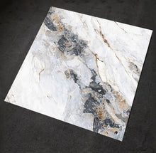 Load image into Gallery viewer, Luxury High-Quality 60x60 cm Electroplated Porcelain Tiles – Marble Design with Glossy Polished Glazed Finish for Indoor Floors