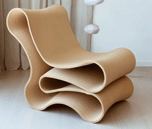 Load image into Gallery viewer, Nordic Designer Modern Special-Shaped Chair Design Glass Fiber Back Chair