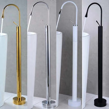Load image into Gallery viewer, Modern Bathtub Faucet High Hot Cold Floor Mounted Waterfall Basin Mixer Tap
