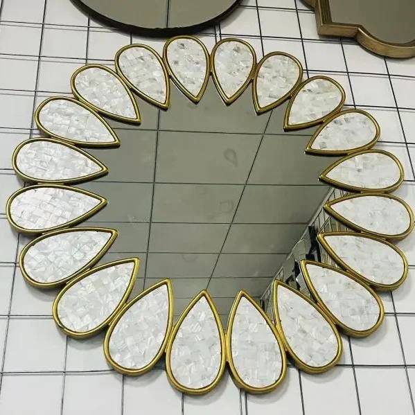 90cm Minimalist Design Simple Flower Shape Decorative Mirror