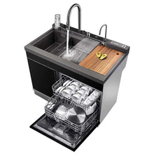 Загрузить изображение в средство просмотра галереи, Home European Standard Built-in Kitchen 8 Sets of Tableware Automatic Countertop Dishwasher Smart Kitchen Sink