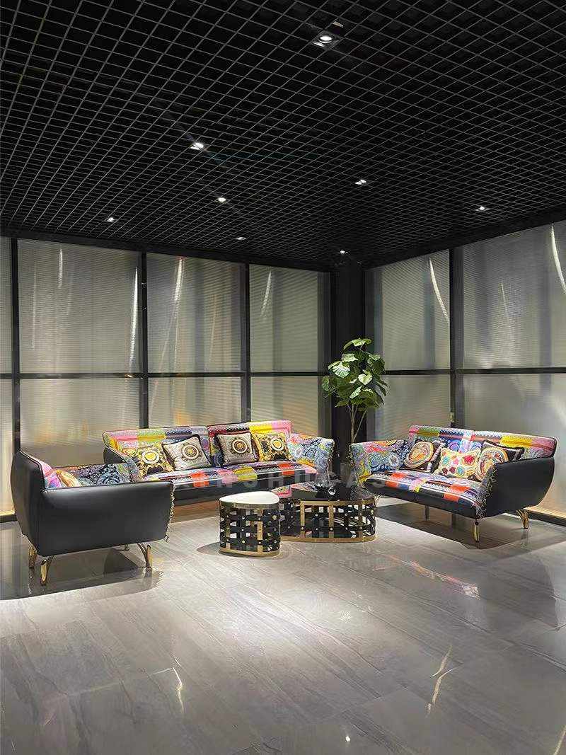 L Shape Modern Medusa Multi Italian Color Style