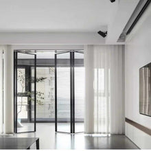 Load image into Gallery viewer, Foldable Glass Aluminum Door Fire resistance  for Customize