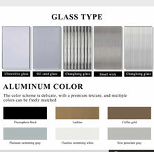 Load image into Gallery viewer, Foldable Glass Aluminum Door Fire resistance  for Customize