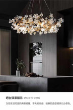Load image into Gallery viewer, Elegant Floral Crystal Chandelier: A Touch of Luxurioud and Sylish Lighting Fixture for Modern Interiors