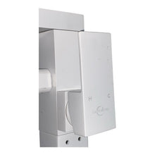 Load image into Gallery viewer, Luxurious White and Gold Freestanding Bathtub Faucet with Waterfall Spout and Handheld Shower for Modern Bathroom Elegance, Durability, and Style