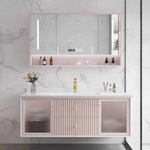 Lade das Bild in den Galerie-Viewer, Minimalist Wash Basin Cabinet Custom Mirror Shape and Size Set
