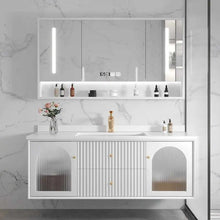 Lade das Bild in den Galerie-Viewer, Minimalist Wash Basin Cabinet Custom Mirror Shape and Size Set