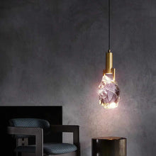 Charger l'image dans la galerie, Modern LED Crystal Chandelier Luxury Art Deco K9 Crystal Pendant Light for Living Room