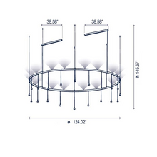 Load image into Gallery viewer, Modern Circle Multi-Light Pendant – Contemporary LED Hanging Chandelier for Living Rooms, Dining Areas & Offices