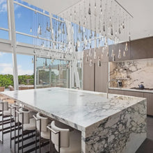 Load image into Gallery viewer, Modern Luxury Water Drop Glass LED Chandelier