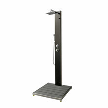 Cargar imagen en el visor de la galería, Modern Outdoor Shower 304 Stainless Steel – Black Finish
