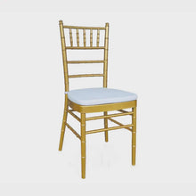 Load image into Gallery viewer, Gold Metal Chiavari Chair – Iron Tiffany Banquet & Hotel Hall Seating Chairs for Catering