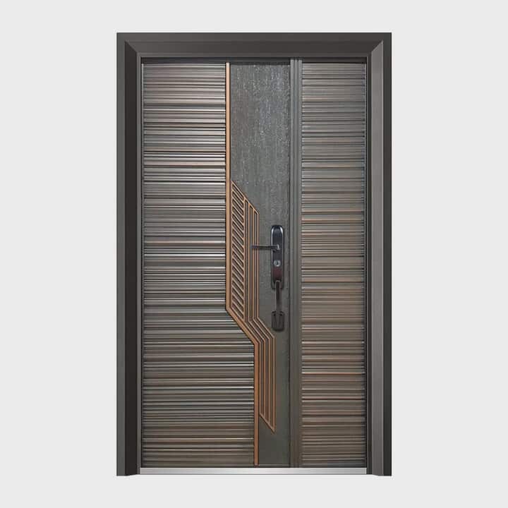 Aluminum Intelligent Entrance Door – Modern Cast Front Security Door