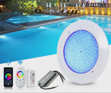 Load image into Gallery viewer, 6mm Slim Flat Resin-Filled IP68 Waterproof 35W RGB LED Swimming Pool Light – Ultra-Thin Underwater Pool Lighting
