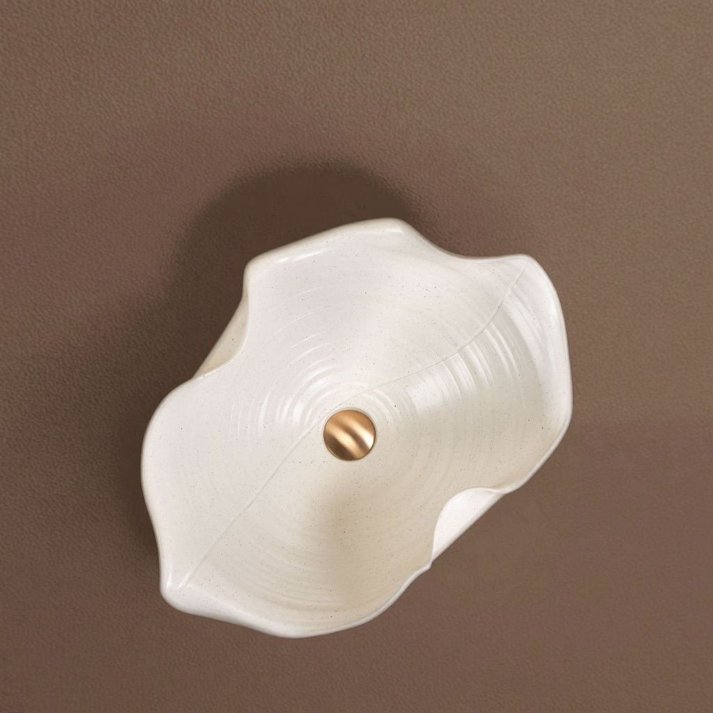 Modern Handmade Art Basin – Irregular Petaloid Countertop Wash Sink for Bathroom & Washroom Décor