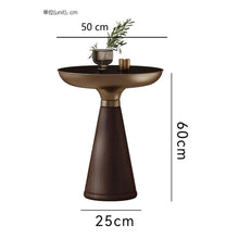 Load image into Gallery viewer, Modern Round Solid Wood Side Table – Light Luxury Corner Table for Living Room & Home Décor