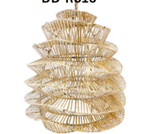 Lade das Bild in den Galerie-Viewer, Handmade Natural Rattan Hanging Lamp – Creative Indoor Pendant Light for Country Homes & Restaurant Décor