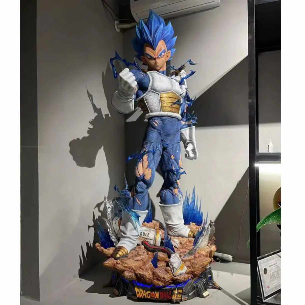 Dragon Ball Vegeta Statue – Large Resin Anime Character Sculpture Fiberglass Figure for Collection & Decor